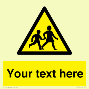 Custom Warning children Sign